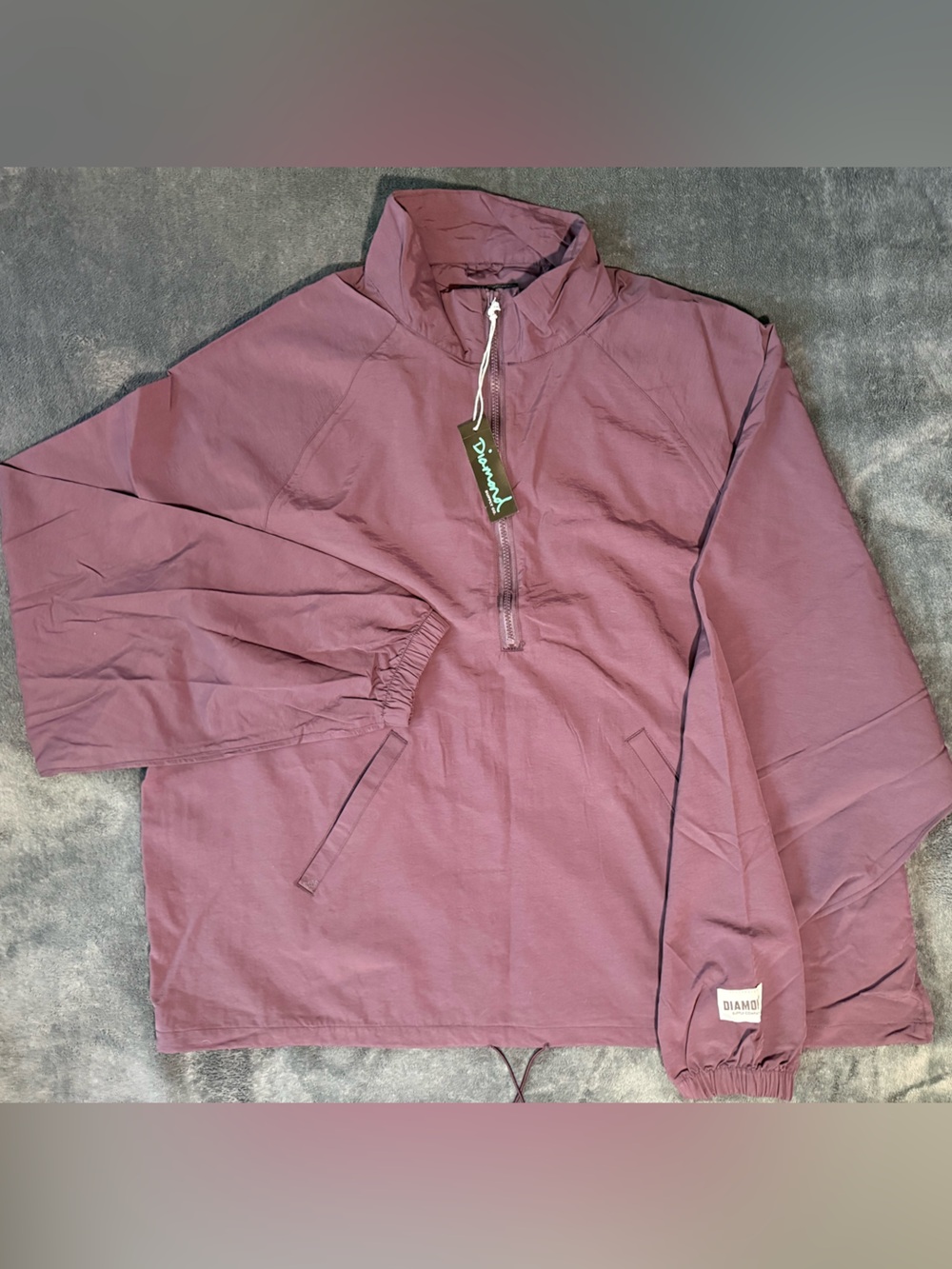 Diamond Supply Co. Plum Hooded Pullover